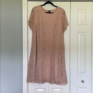 Lace Fluted Dress